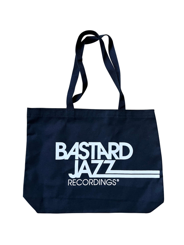 Bastard Jazz Logo Market Tote (Black & Natural Colors)